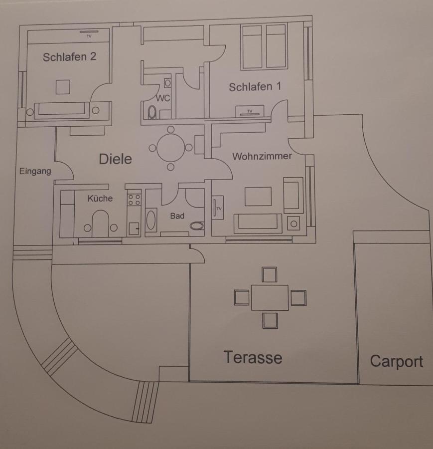 Fewo Zum Golfplatz Lügde Esterno foto